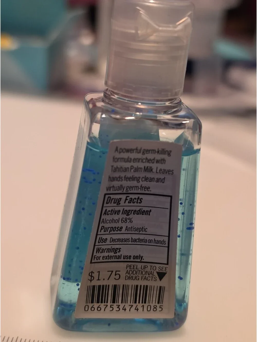 Bath & Bodyworks PURE PARADISE Pocketbac Antibacterial Hand Sanitizer Gel 1 Oz